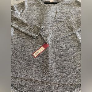 Black Heather Sweater Shirt (Size: Small)